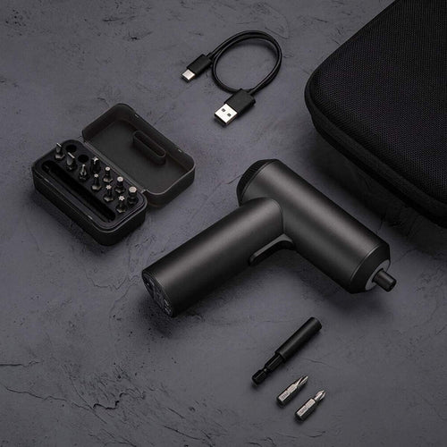 Cordless Electric Screwdriver 3.6V 2000mAh 12 Steel Bits USB-C Rechargeable
