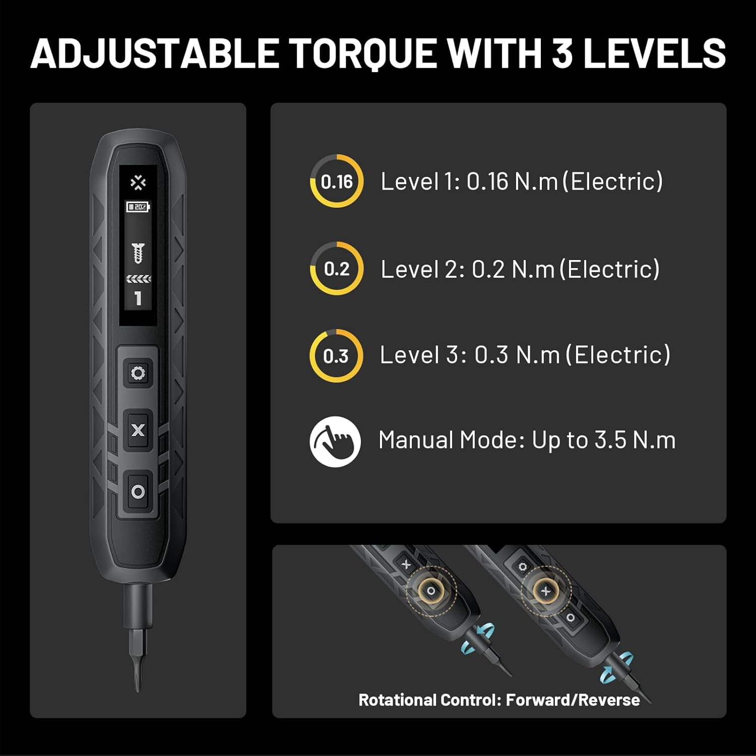 Rechargeable Precision Electric Screwdriver Set 160 Bits USB-C for Electronics Repair