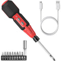 2-in-1 Cordless Electric Screwdriver 3.6V 9 Bits LED Light USB Rechargeable Home Repair