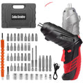 Cordless Electric Screwdriver 3.6V 46 Piece Kit Adjustable Handle USB-C Rechargeable